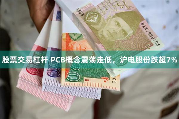 股票交易杠杆 PCB概念震荡走低，沪电股份跌超7%